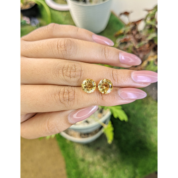 5.12 Ct.Tw. Citrine Pair from Brazil