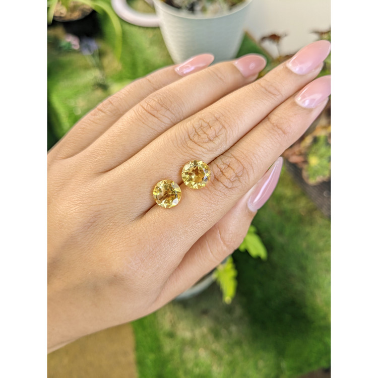 5.12 Ct.Tw. Citrine Pair from Brazil