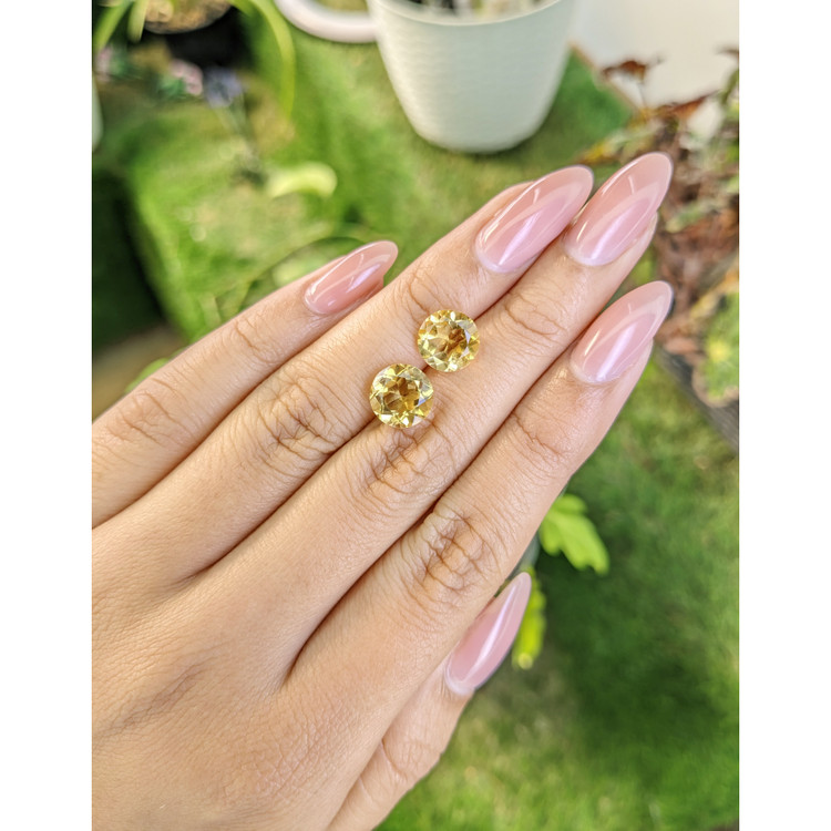 5.12 Ct.Tw. Citrine Pair from Brazil