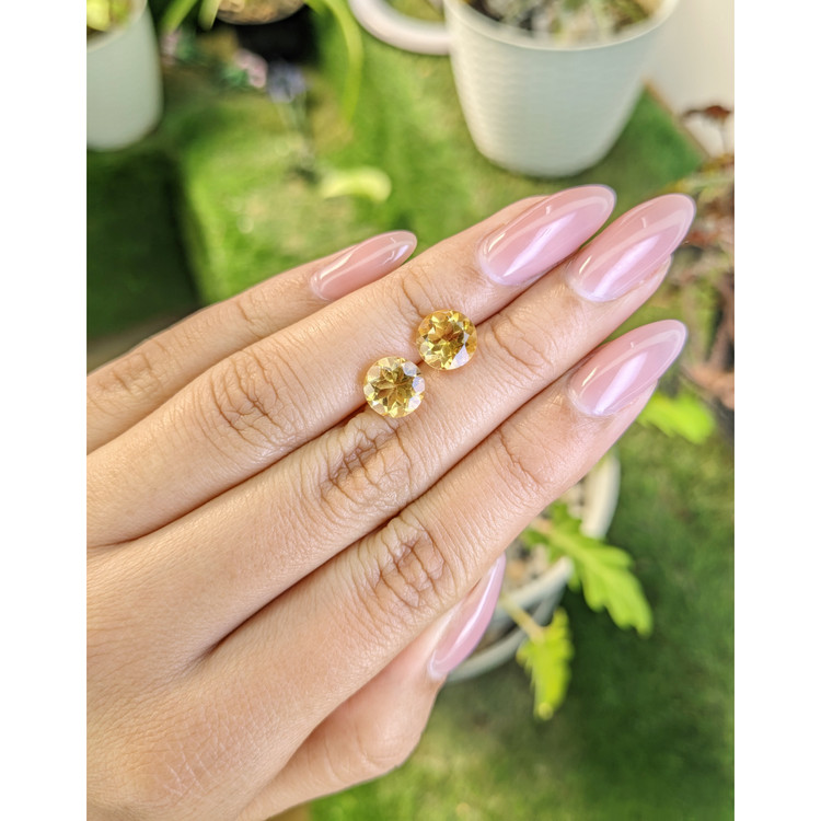 4.00 Ct.Tw. Citrine Pair from Brazil