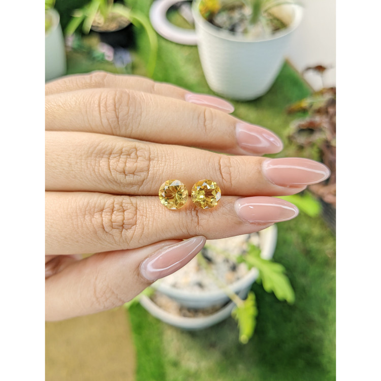 4.00 Ct.Tw. Citrine Pair from Brazil