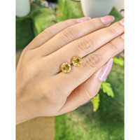 4.00&nbsp;Ct.Tw.Total Carat Weight Citrine Pair from Brazil Life Style