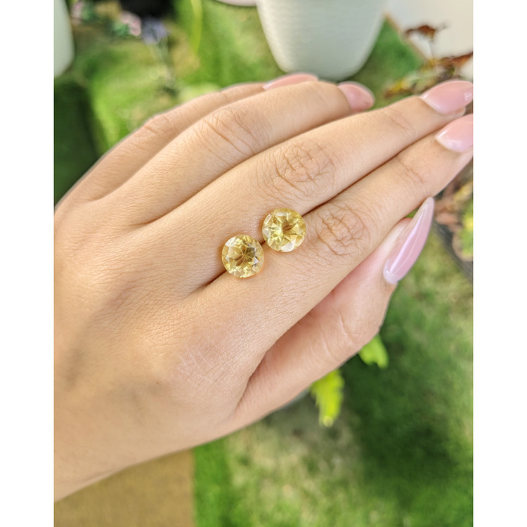 5.55 Ct.Tw. Citrine Pair from Brazil