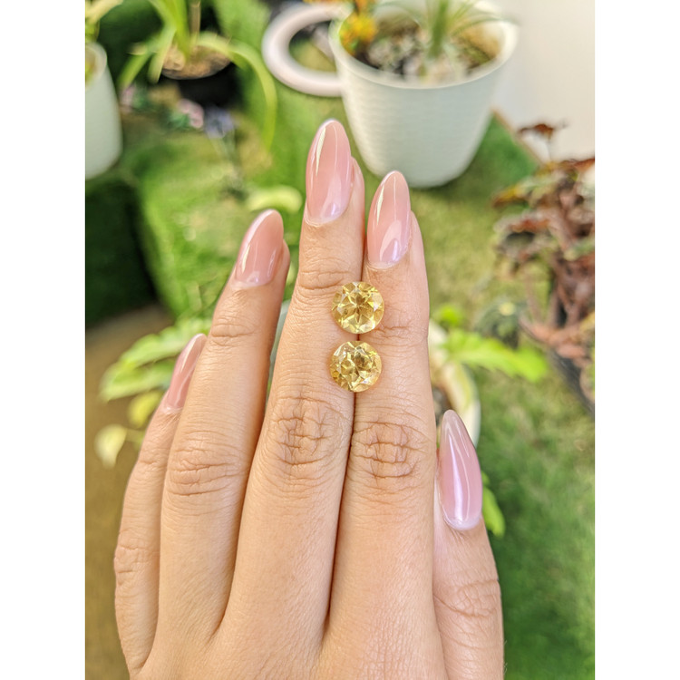 5.55 Ct.Tw. Citrine Pair from Brazil