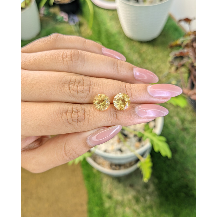 5.55 Ct.Tw. Citrine Pair from Brazil