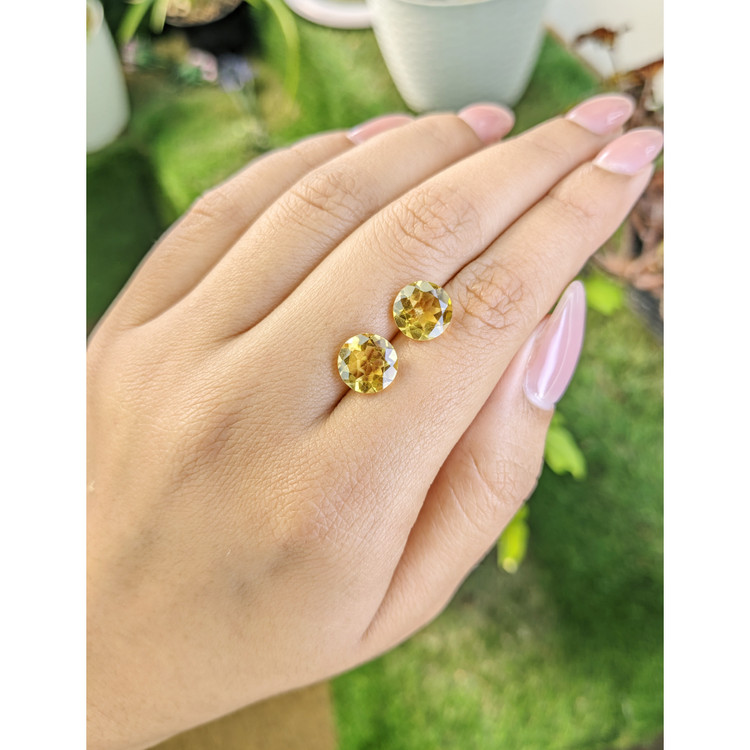 4.43 Ct.Tw. Citrine Pair from Brazil