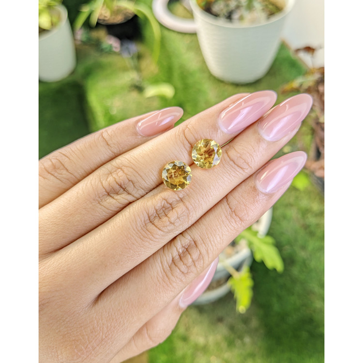 4.43 Ct.Tw. Citrine Pair from Brazil