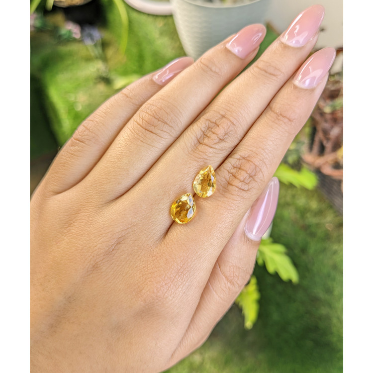 3.90 Ct.Tw. Citrine Pair from Brazil