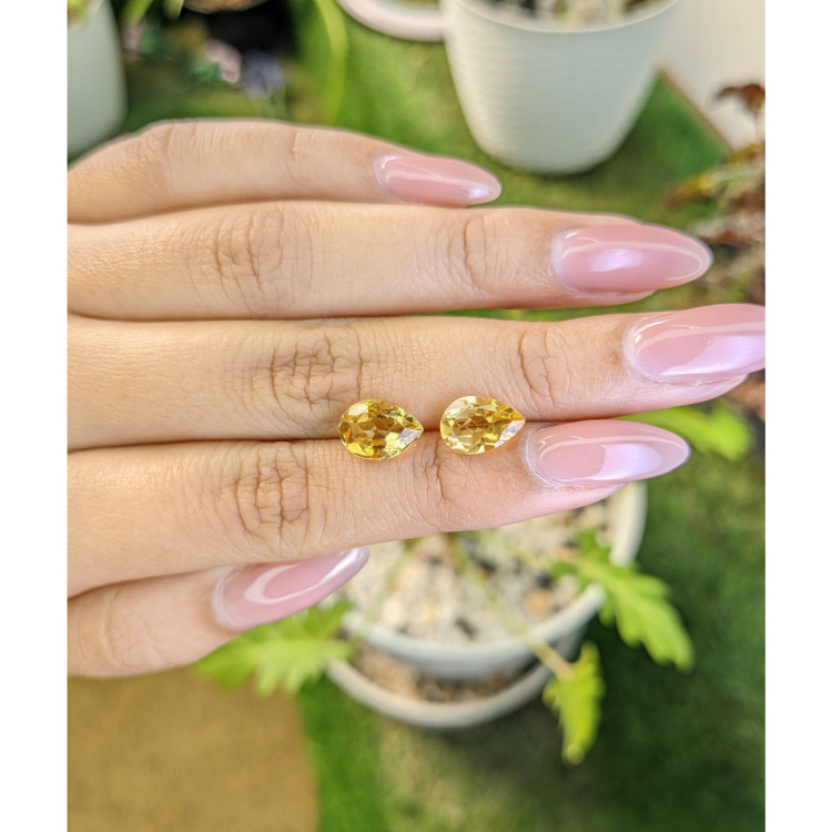 3.90 Ct.Tw. Citrine Pair from Brazil