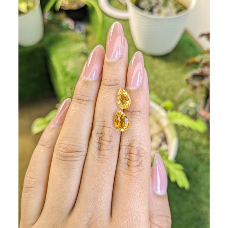 3.90 Ct.Tw. Citrine Pair from Brazil