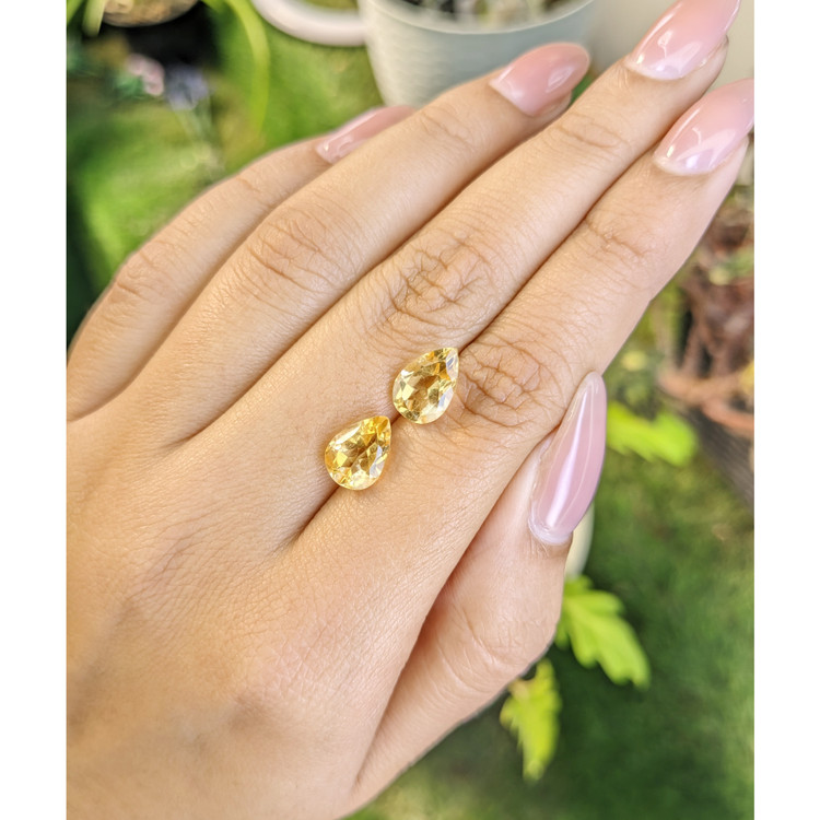 3.92 Ct.Tw. Citrine Pair from Brazil