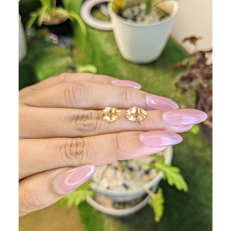 3.92 Ct.Tw. Citrine Pair from Brazil