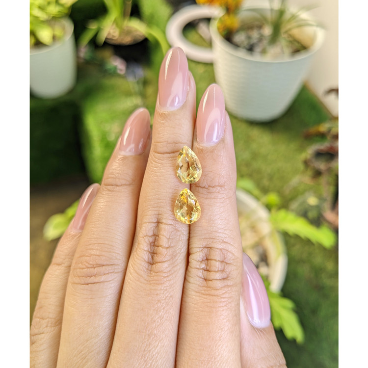 3.92 Ct.Tw. Citrine Pair from Brazil