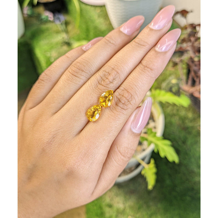 4.42 Ct.Tw. Citrine Pair from Brazil