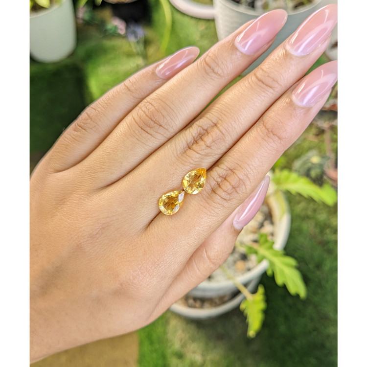 3.06 Ct.Tw. Citrine Pair from Brazil