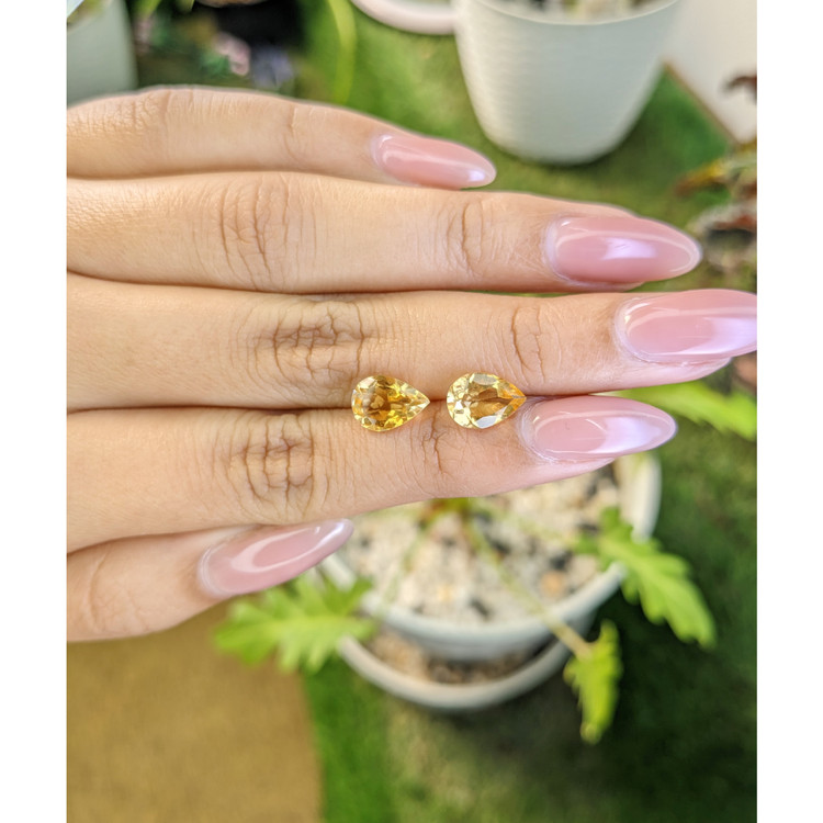 3.06 Ct.Tw. Citrine Pair from Brazil