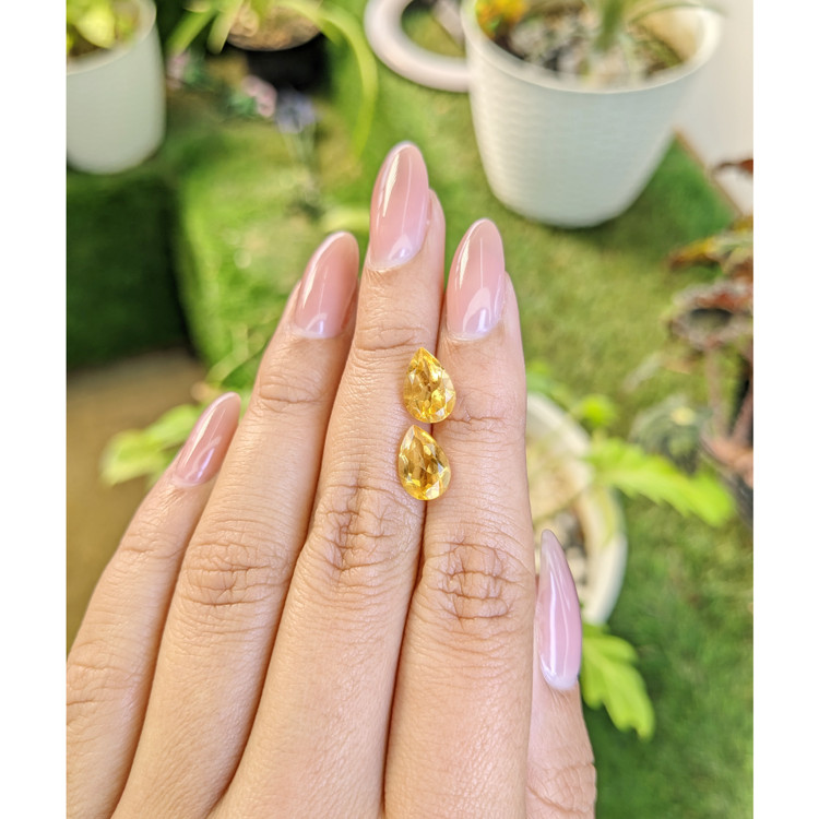 3.62 Ct.Tw. Citrine Pair from Brazil