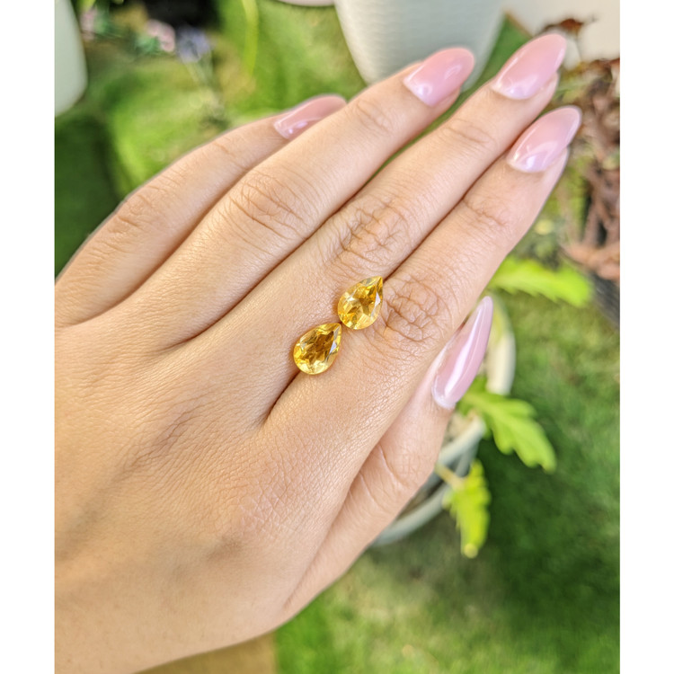 3.62 Ct.Tw. Citrine Pair from Brazil