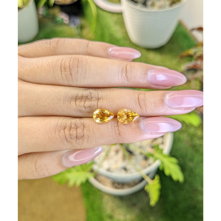 3.62 Ct.Tw. Citrine Pair from Brazil