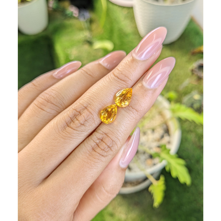 3.60 Ct.Tw. Citrine Pair from Brazil