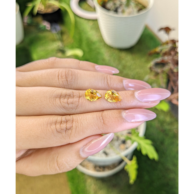 3.60 Ct.Tw. Citrine Pair from Brazil