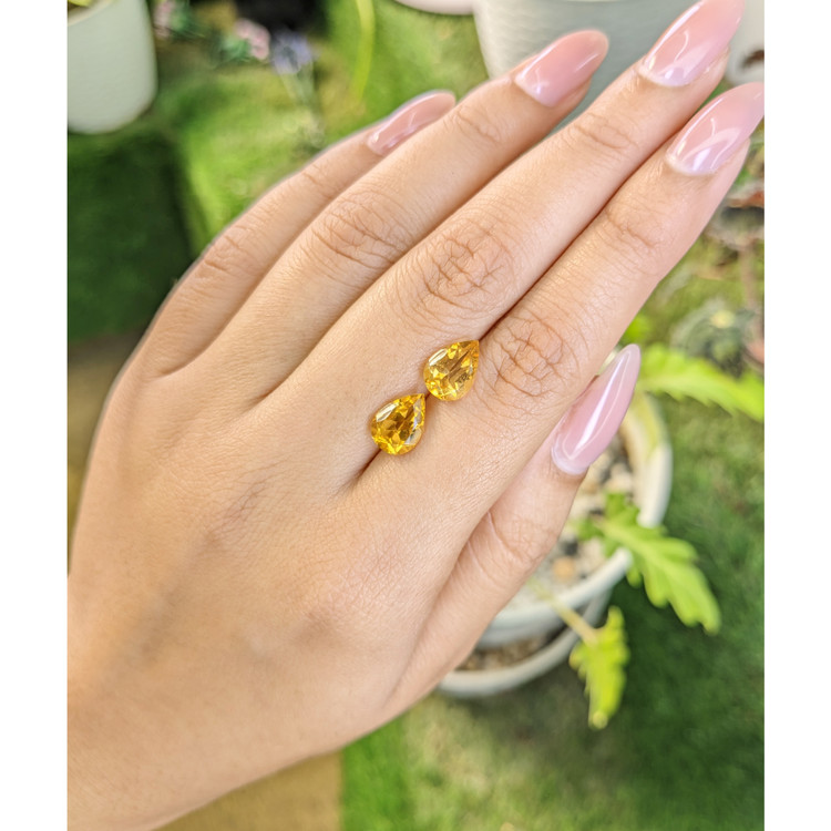 3.60 Ct.Tw. Citrine Pair from Brazil