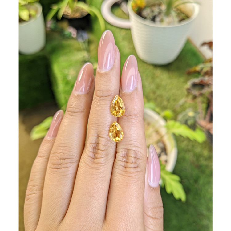 3.54 Ct.Tw. Citrine Pair from Brazil