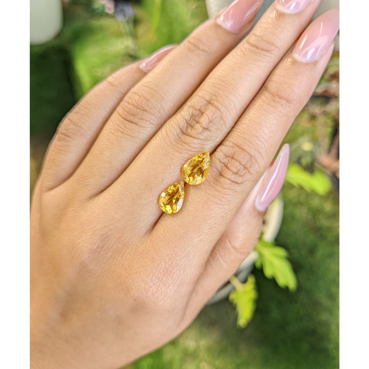 3.54 Ct.Tw. Citrine Pair from Brazil