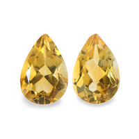 3.81 Ct.Tw. Pear Citrine Pair