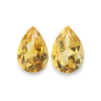3.58 Ct.Tw. Pear Citrine Pair