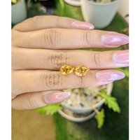 3.58 Ct.Tw.Total Carat Weight Yellow Citrine Pair from Brazil Life Style