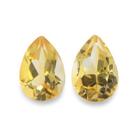 3.58 Ct.Tw. Pear Citrine Pair