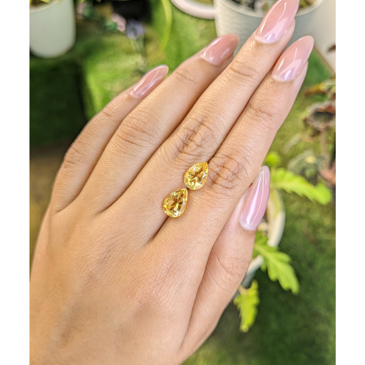 3.58 Ct.Tw. Citrine Pair from Brazil