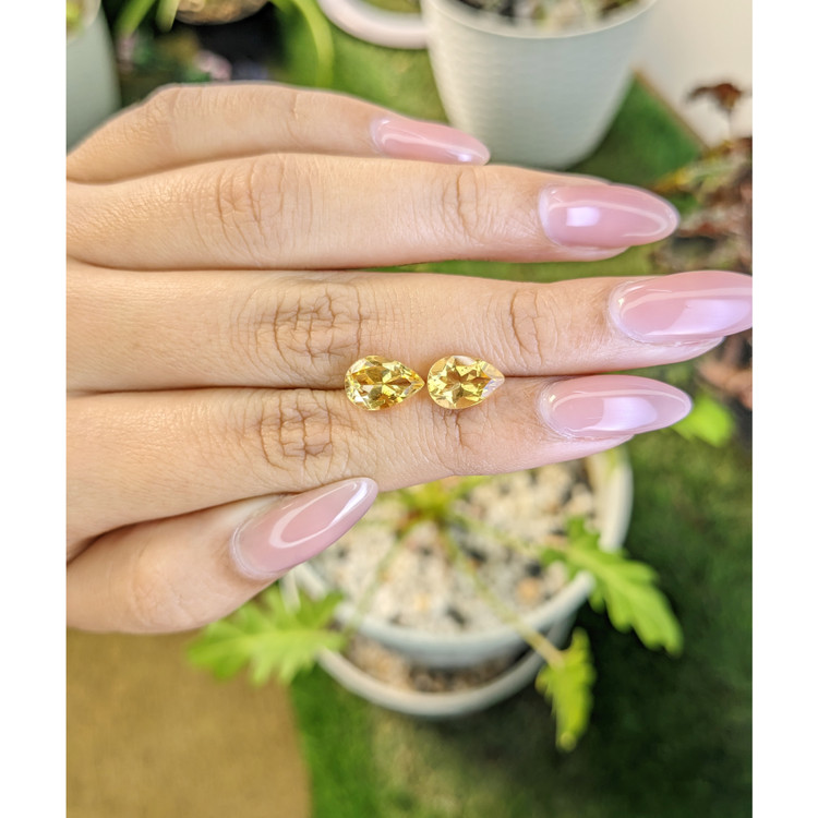 3.58 Ct.Tw. Citrine Pair from Brazil