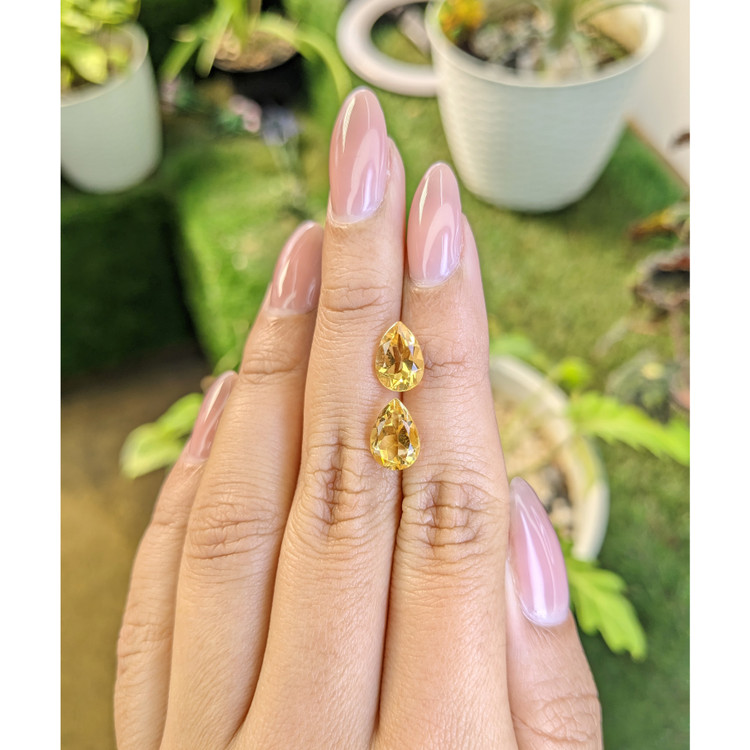 3.58 Ct.Tw. Citrine Pair from Brazil