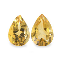 3.65 Ct.Tw. Pear Citrine Pair