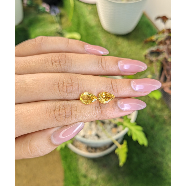 3.65 Ct.Tw. Citrine Pair from Brazil