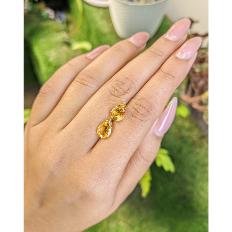 3.65 Ct.Tw. Citrine Pair from Brazil