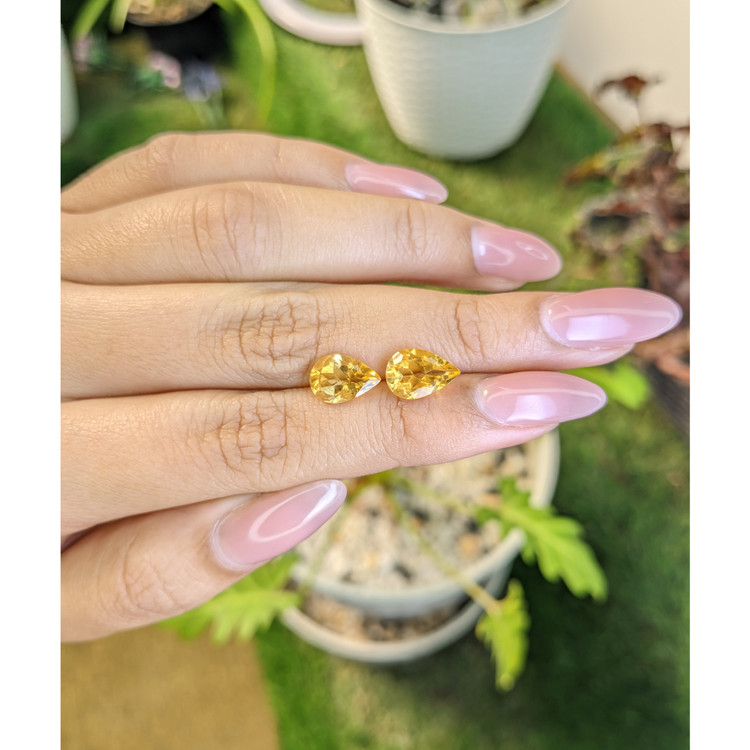 3.76 Ct.Tw. Citrine Pair from Brazil