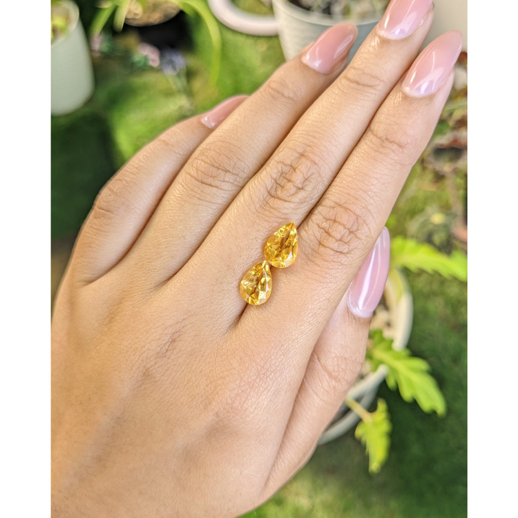 3.76 Ct.Tw. Citrine Pair from Brazil