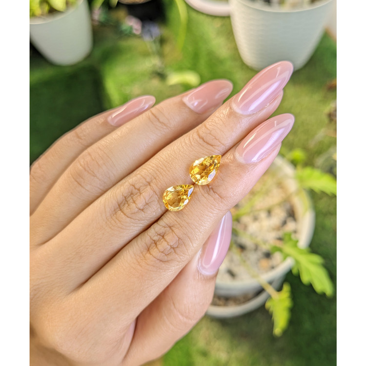 3.76 Ct.Tw. Citrine Pair from Brazil