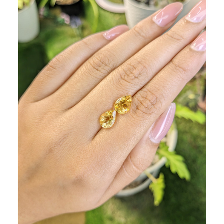 3.67 Ct.Tw. Citrine Pair from Brazil