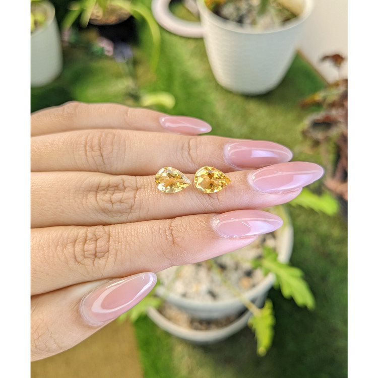 3.67 Ct.Tw. Citrine Pair from Brazil