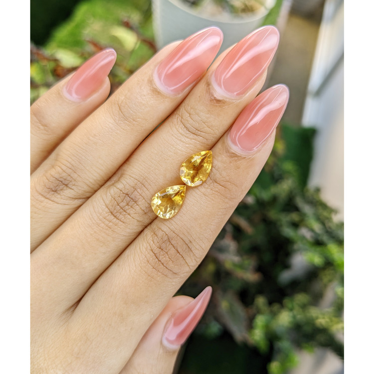 3.73 Ct.Tw. Citrine Pair from Brazil