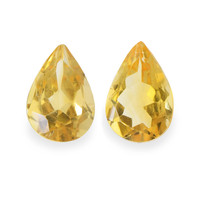 3.72 Ct.Tw. Pear Citrine Pair