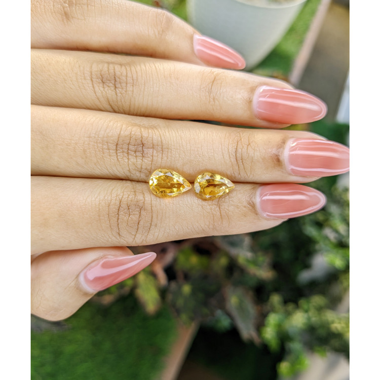 3.72 Ct.Tw. Citrine Pair from Brazil