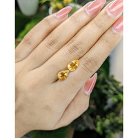 3.72 Ct.Tw.Total Carat Weight Citrine Pair from Brazil Life Style