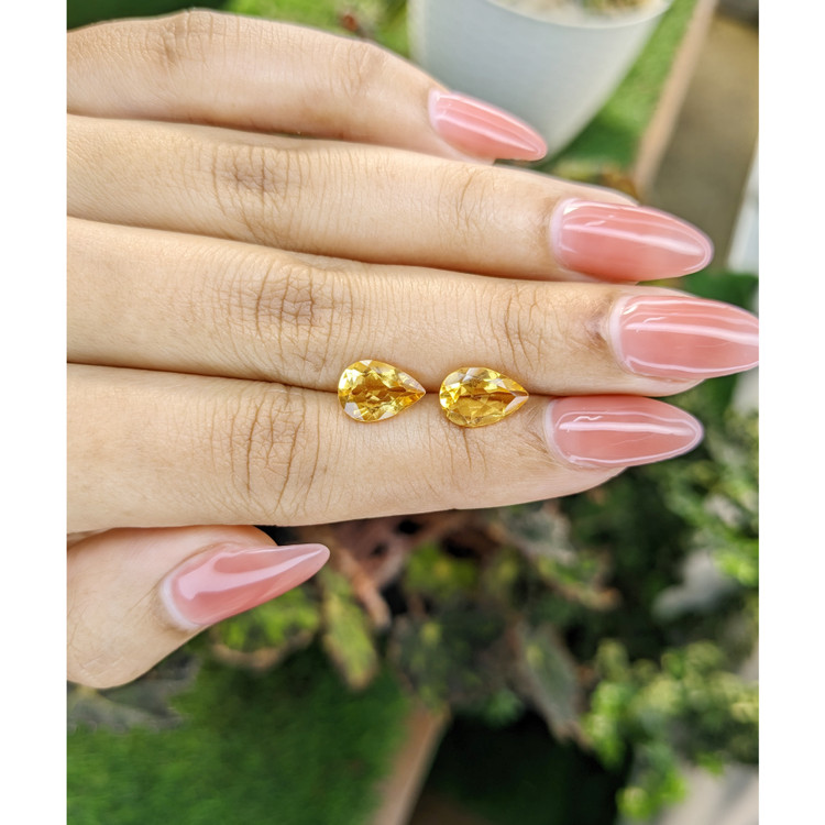 3.17 Ct.Tw. Citrine Pair from Brazil