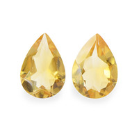 2.91 Ct.Tw. Pear Citrine Pair
