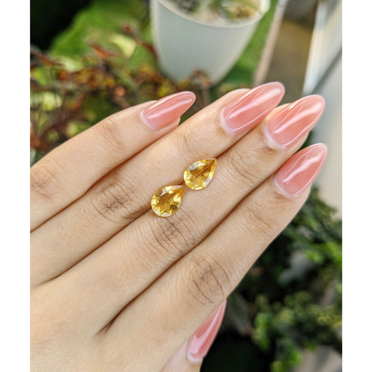 2.91 Ct.Tw. Citrine Pair from Brazil
